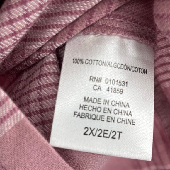 Disney Mickey Mouse  Y2K Flannel Womens Top 2X Plaid Donald Minnie Kawaii Retro - Picture 13 of 15